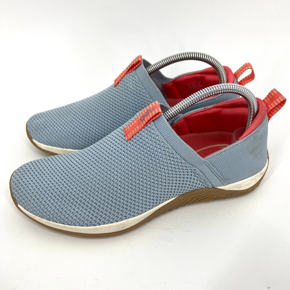 RYKA Trail Knit Slip-On Echo Ease Cool Tone Blue Fog Sneaker U.S. Womens Size 10